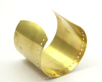 Raw Brass Cuff - Raw Brass Cuff Bracelet Bangle (60x0.80mm)  Brass 061 R040