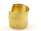 Raw Brass Cuff - Raw Brass Cuff Bracelet Bangle (60x0.80mm)  Brass 061 R040