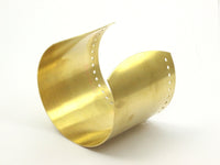 Raw Brass Bangles - 2 Raw Brass Cuff Bracelet Bangles (60mmx0.80mm)  Brass 061 R040