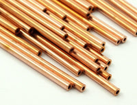 Copper Tube Beads - 1000 Raw Copper Tube Beads (2x45mm)