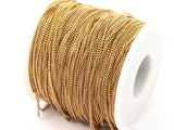 1.5mm Soldered Chain, 20m (1.5mm) Raw Brass Soldered Chain - Red009 Z062