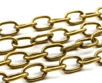 Huge Chain, Cable Chain, 5 M. Open Link Raw Brass Chain (8.5x5.5mm) Or8555