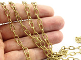 Huge Chain, Cable Chain, 5 M. Open Link Raw Brass Chain (8.5x5.5mm) Or8555