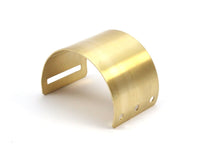 Brass Bohemian Cuff, 2 Raw Brass Cuff Bracelet Bangles with Rectangle Hole and 3 Holes (40x110x0.80mm)  Brc038