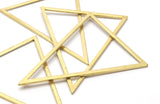 3 Raw Brass Triangles (53x53x40mm) Bs-1307