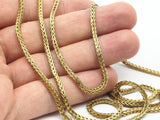 Brass Chain, 2M Raw Brass Square Chain (2.3mm) Bs 1370