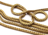 Brass Chain, 2M Raw Brass Square Chain (2.3mm) Bs 1370