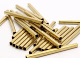 Brass Tube Beads, 50 Huge Raw Brass Square Tubes (2x30mm) Bs 1568