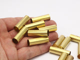 6 Raw Brass Tubes (10x30mm) Bs 1558