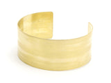 Brass Cuff Bangle - Raw Brass Cuff Bracelet Bangles (35x190x1mm)  Brc051