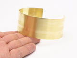 Brass Cuff Bangle - Raw Brass Cuff Bracelet Bangles (35x190x1mm)  Brc051