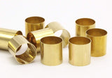 Raw Brass Tube, 12 Raw Brass Tubes (14x14mm) Bs 1479