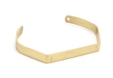 Brass Cuff Bracelet - 8 Raw Brass Cuff Bracelet Blank Bangle With 2 Holes (145x6x1mm) BRC066