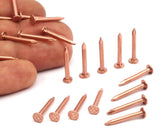 Raw Copper Finding, 50 Raw Copper Nails  (2x20mm) Y267