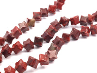 Star Cube Red Jasper 9mm Oval Gemstone Beads 15.5 Inches Full Strand G212