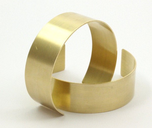 Raw Brass Cuff - 4 Raw Brass Cuff Bracelet Bangles (20mm)   BRC136