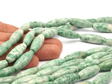 Dyed Jade 29x10mm Oval Gemstone Beads Full Strand T007