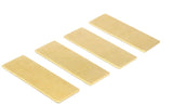 Rectangle Geometric Stamping Blank, 12 Raw Brass Rectangle Stamping Blanks, (40x15x0.80mm) A0919