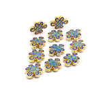 Enamel Brass Connector Beads(13x10mm)   L06