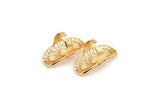 Gold Boho Ring, Gold Plated Brass Adjustable Ring Mn73 Q0541